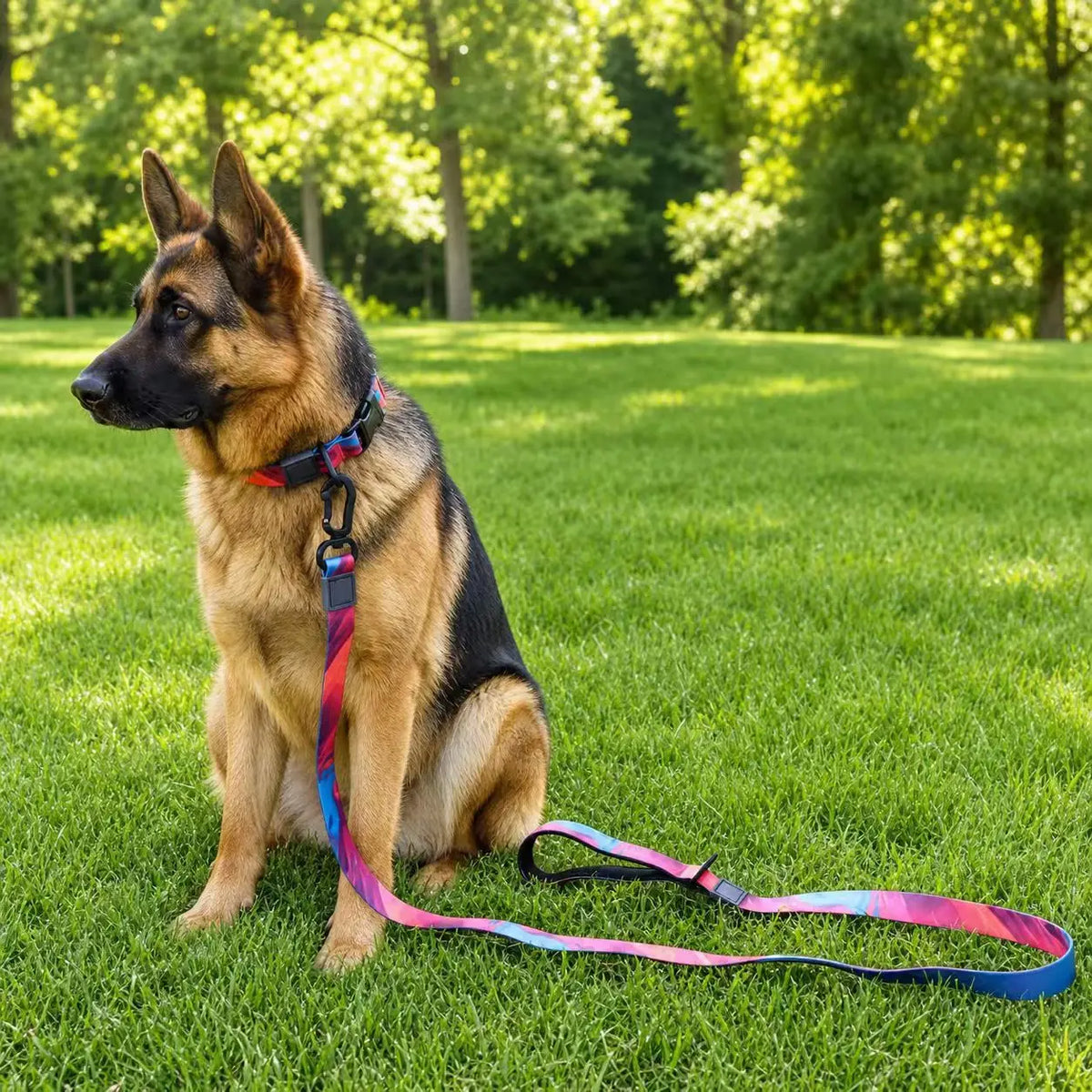 Luxury Solid Print PVC Dog Collar