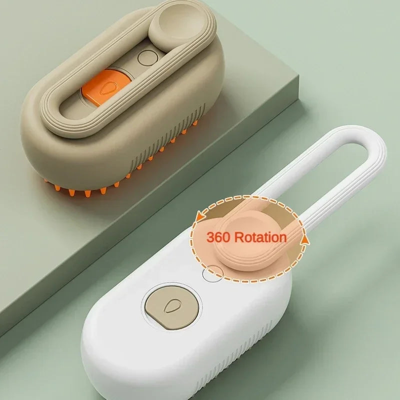 Cat Dog Pet Spray Massage Brush 3 in 1
