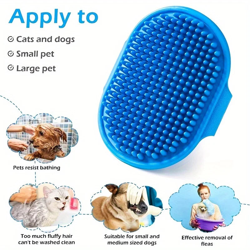 Dog Bath Brush Silicone